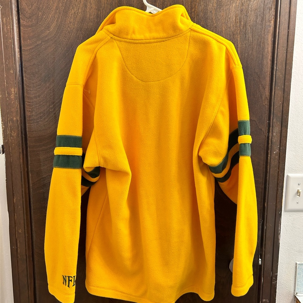 Yellow Packers 3/4 zip pullover